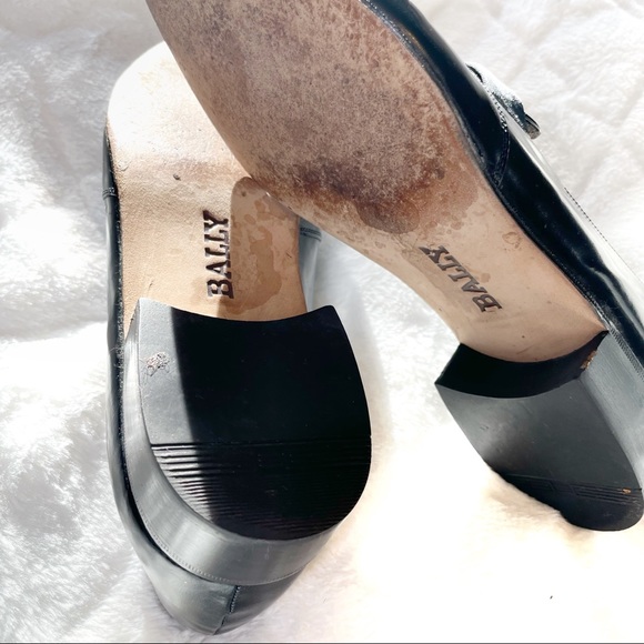 Rochester Bally Mens Shoes Black Sz. 8M S - Picture 15 of 15